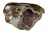 Amethyst Geode With Polished Face - Uruguay #151284-2